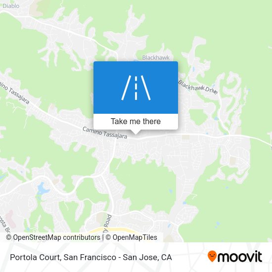 Portola Court map