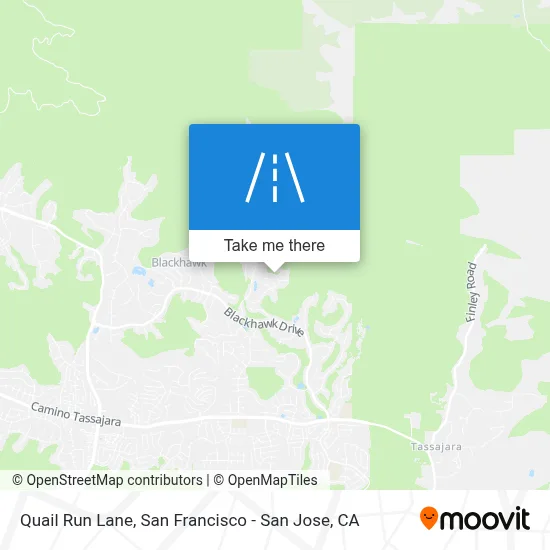 Quail Run Lane map