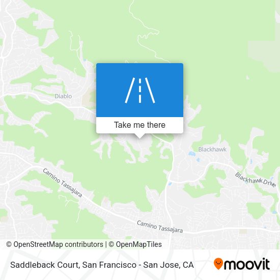 Mapa de Saddleback Court