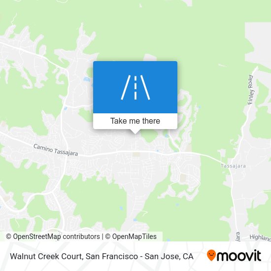 Walnut Creek Court map