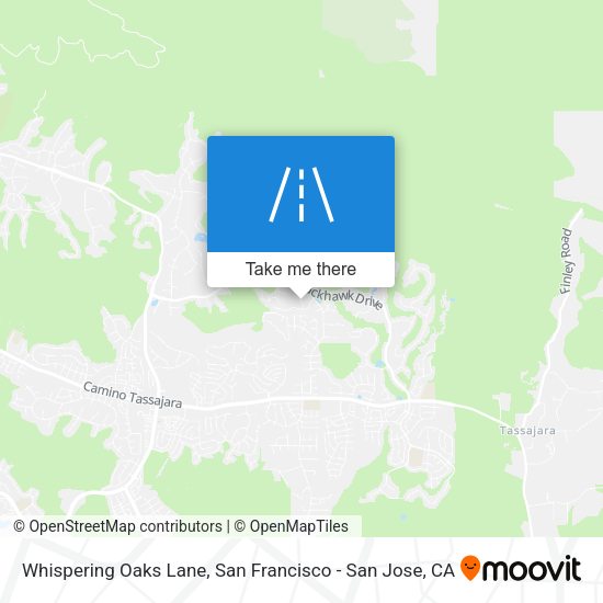 Whispering Oaks Lane map