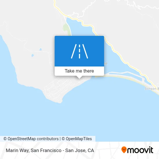 Marin Way map