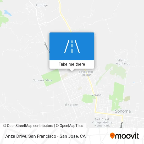 Anza Drive map