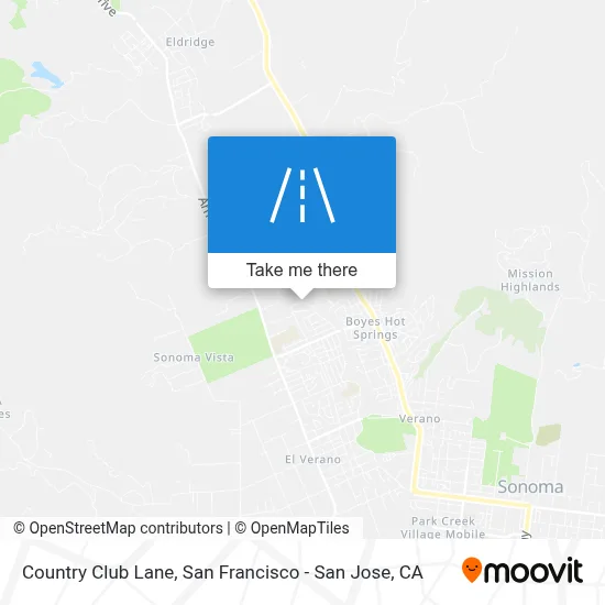 Country Club Lane map