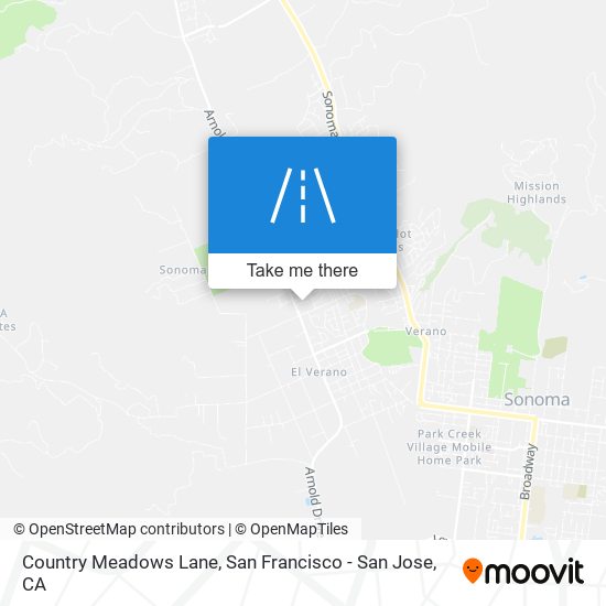 Country Meadows Lane map