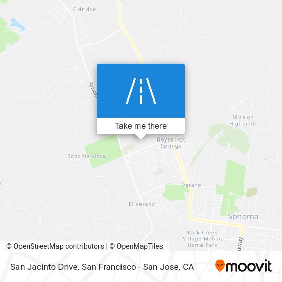 San Jacinto Drive map