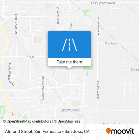 Mapa de Almond Street
