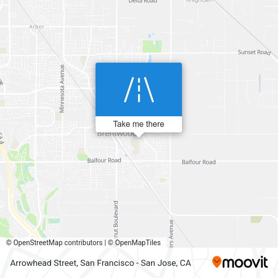 Mapa de Arrowhead Street