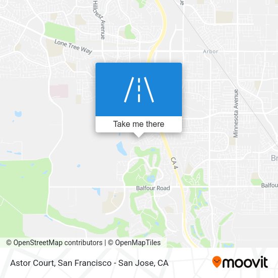 Mapa de Astor Court
