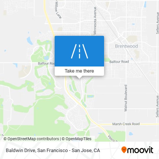 Mapa de Baldwin Drive