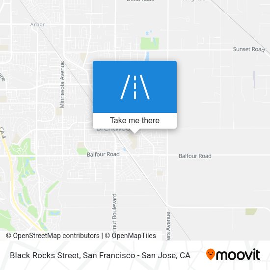 Mapa de Black Rocks Street