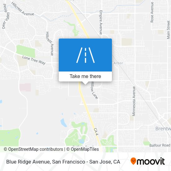 Mapa de Blue Ridge Avenue