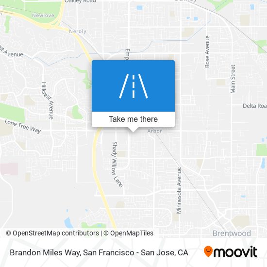 Brandon Miles Way map