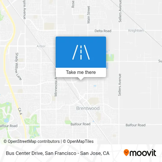 Bus Center Drive map