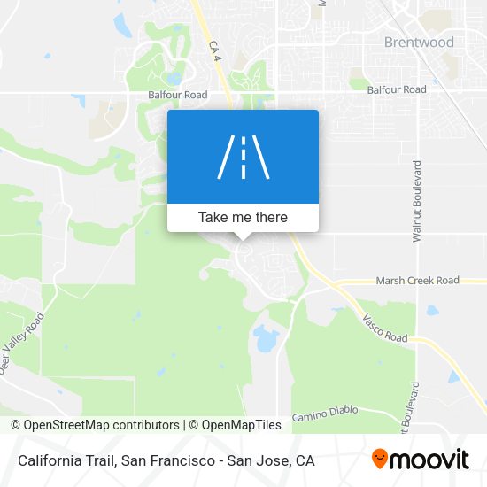 Mapa de California Trail