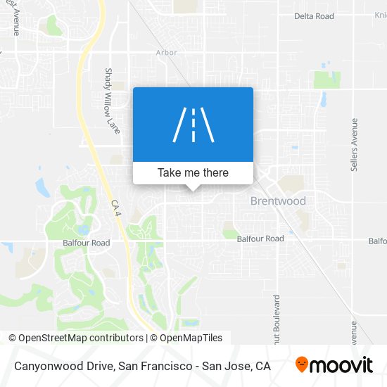 Canyonwood Drive map