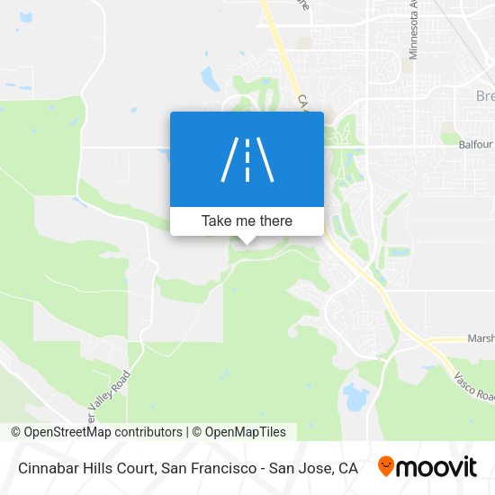 Cinnabar Hills Court map