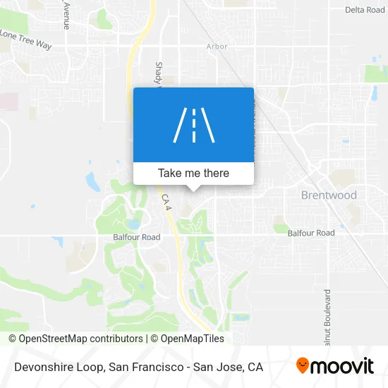 Devonshire Loop map