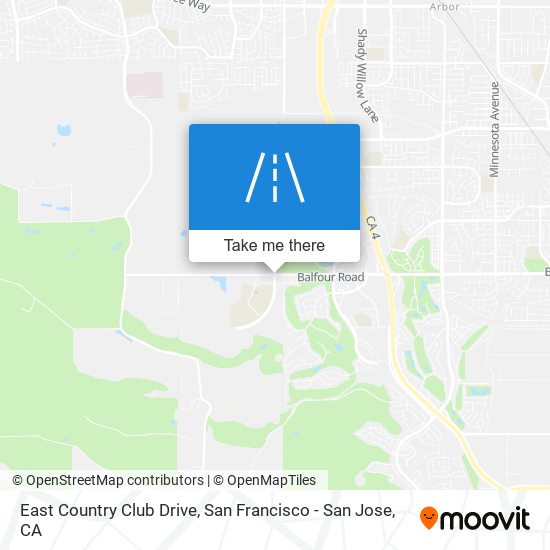 East Country Club Drive map