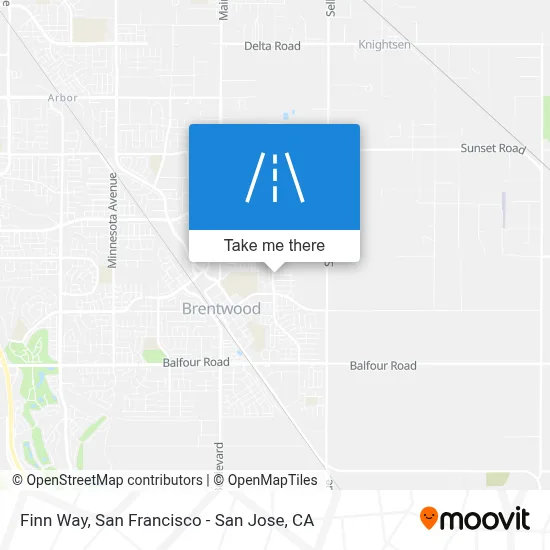 Finn Way map