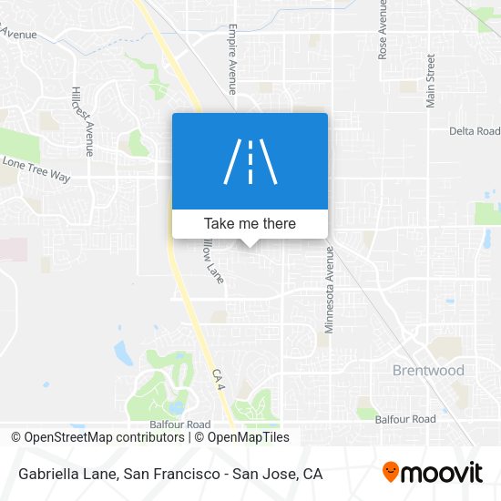 Mapa de Gabriella Lane