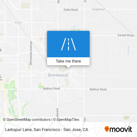 Larkspur Lane map