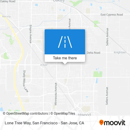 Lone Tree Way map