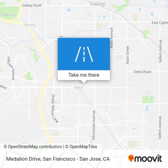 Medalion Drive map