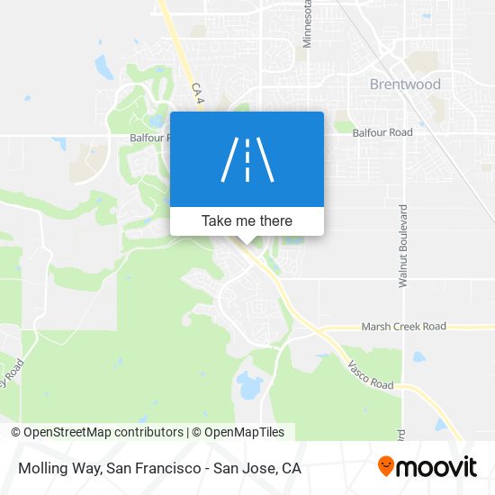 Molling Way map