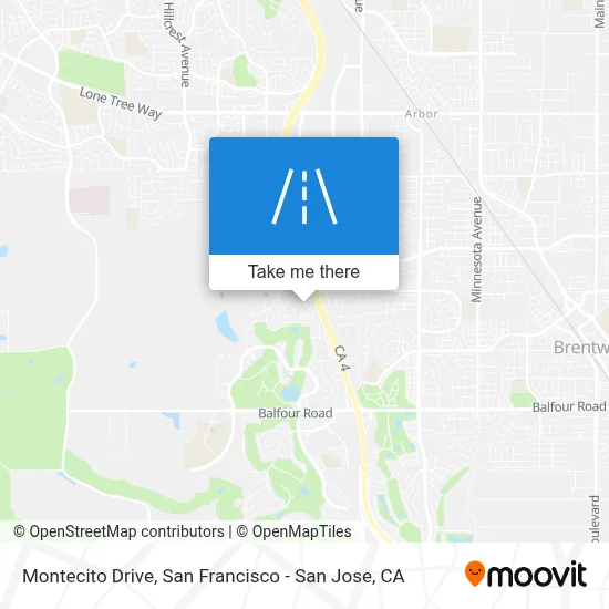 Montecito Drive map
