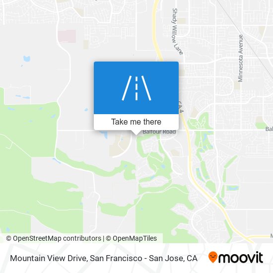 Mountain View Drive map