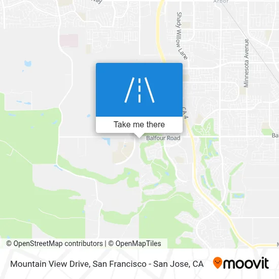 Mountain View Drive map