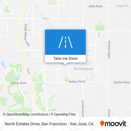 North Estates Drive map