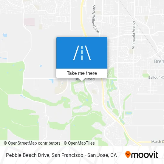 Pebble Beach Drive map