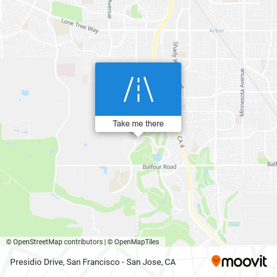 Presidio Drive map