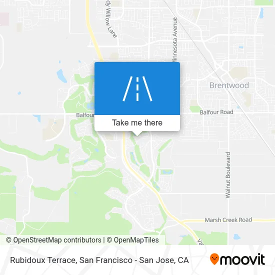 Rubidoux Terrace map