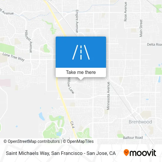 Saint Michaels Way map