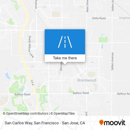 San Carlos Way map