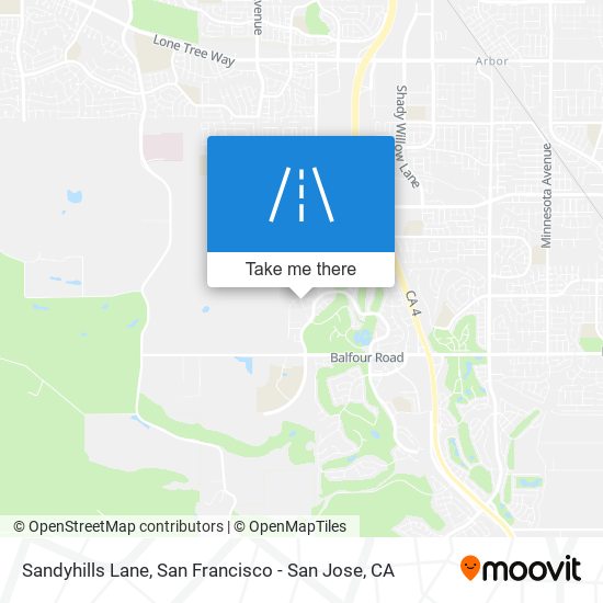 Sandyhills Lane map