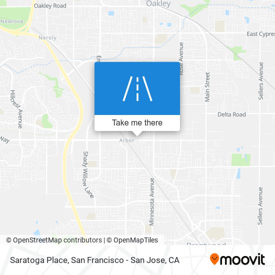 Saratoga Place map