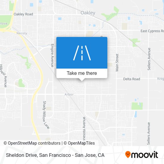 Mapa de Sheldon Drive