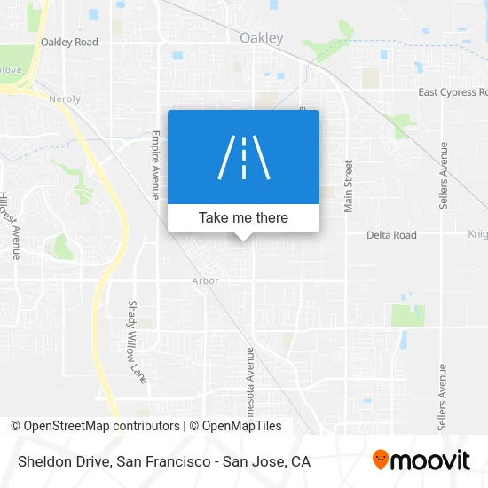 Sheldon Drive map