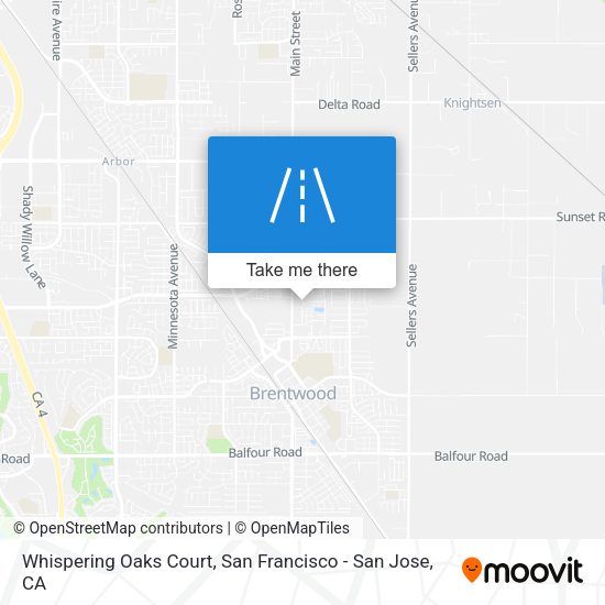 Whispering Oaks Court map