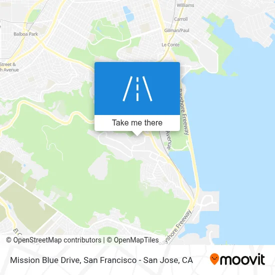 Mission Blue Drive map