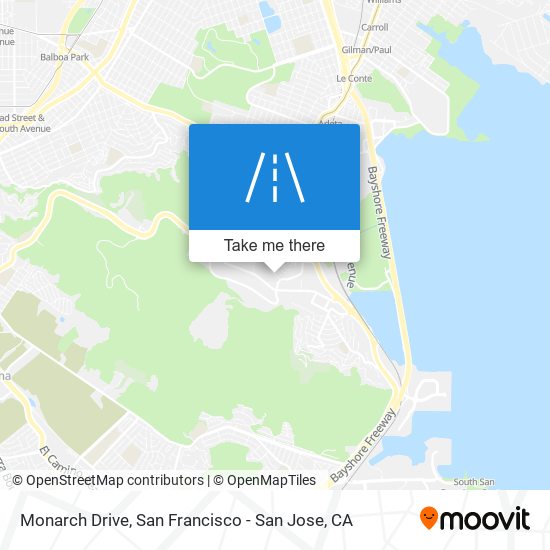 Monarch Drive map