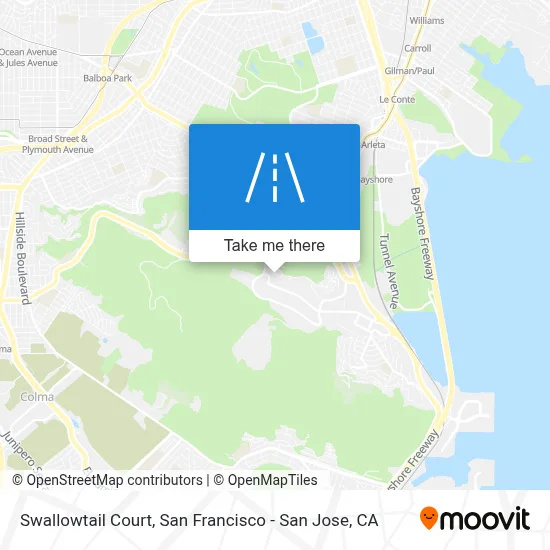 Swallowtail Court map