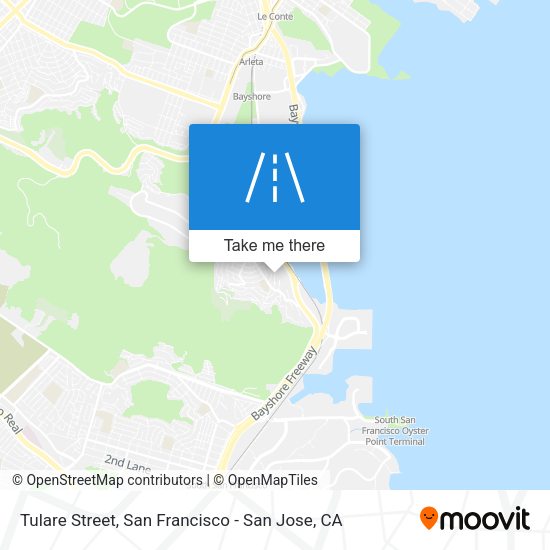 Mapa de Tulare Street