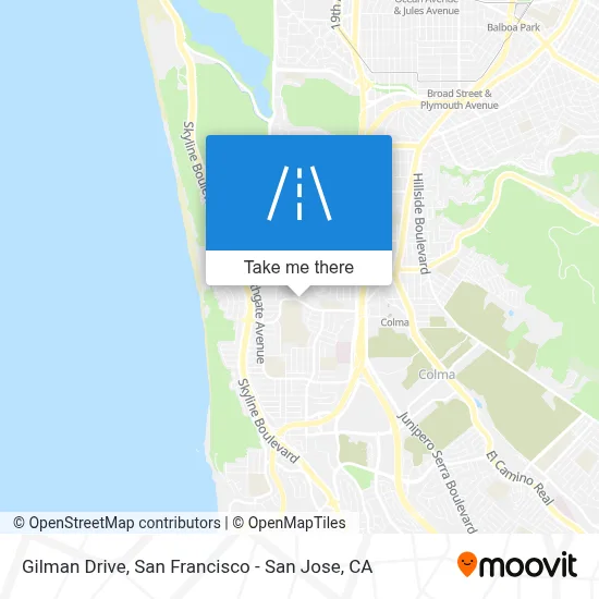 Gilman Drive map