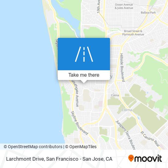 Larchmont Drive map