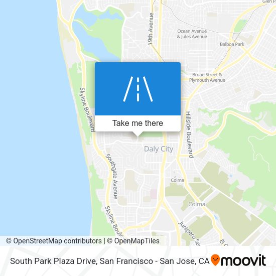 Mapa de South Park Plaza Drive